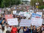 Boston protesters march